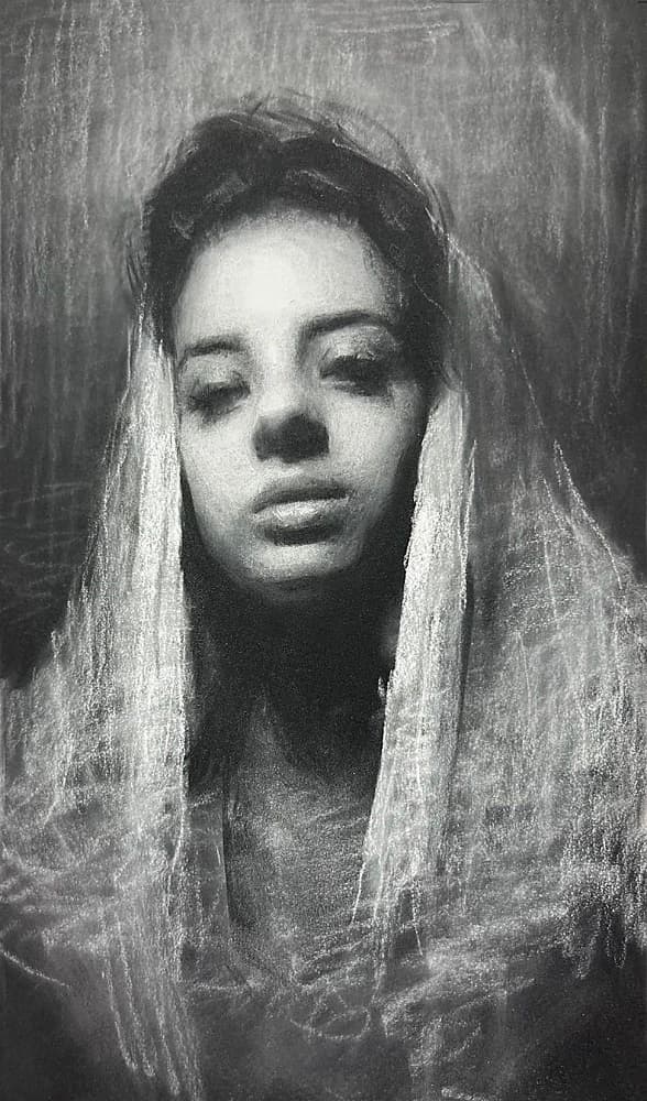 Susan Lyon - Dakotah with White Shawl