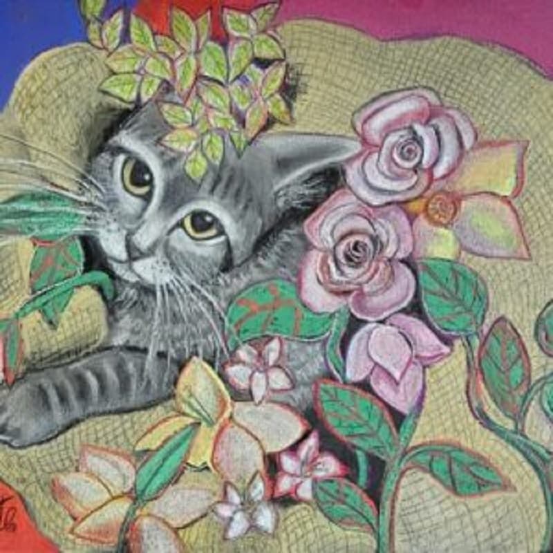 Kimberly Panfil - Kitty in a Burlap Bag