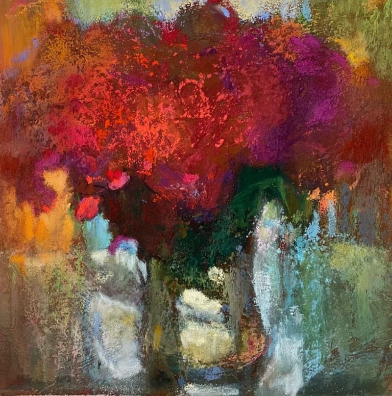 Loriann Signori - Vase with Red Flowers