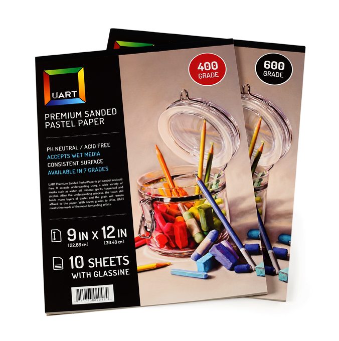 Premium Sanded Paper Pad for Pastel, Colored Pencil and Charcoal